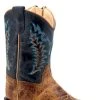 'Old West' Toddler's Western Square Toe - Tan / Blue -cowboy shop Navy Leather Square Toe Bsi1960 S 1 93991 1024x1024@2x