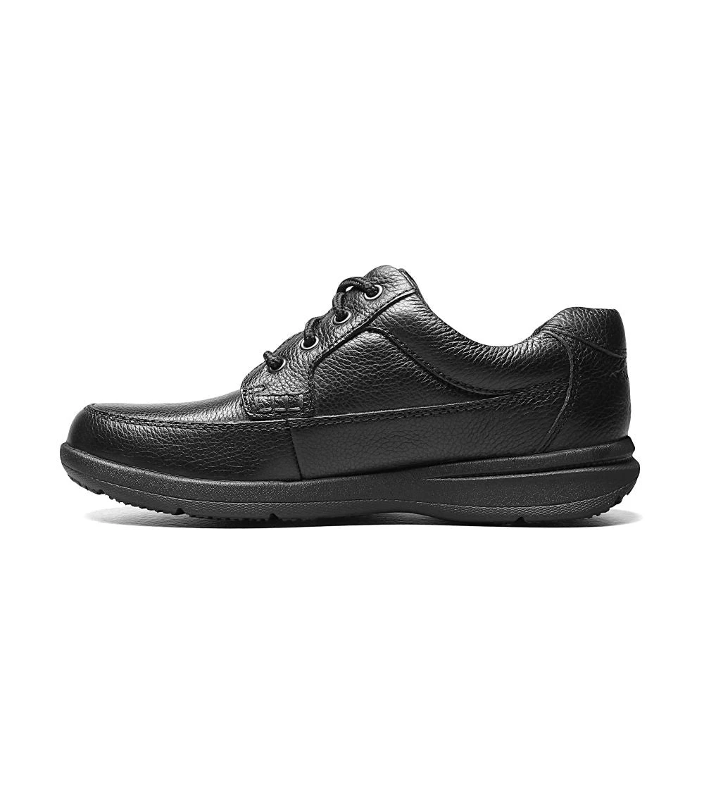 'Nunn Bush' Men's Cam Moc Toe Oxford - Black Tumbled 8 'Nunn Bush' Men's Cam Moc Toe Oxford - Black Tumbled - Image 6