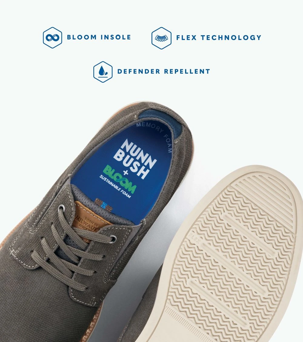 'Nunn Bush' Men's Otto Plain Toe Chukka - Black Tumbled 9 'Nunn Bush' Men's Otto Plain Toe Chukka - Black Tumbled - Image 7