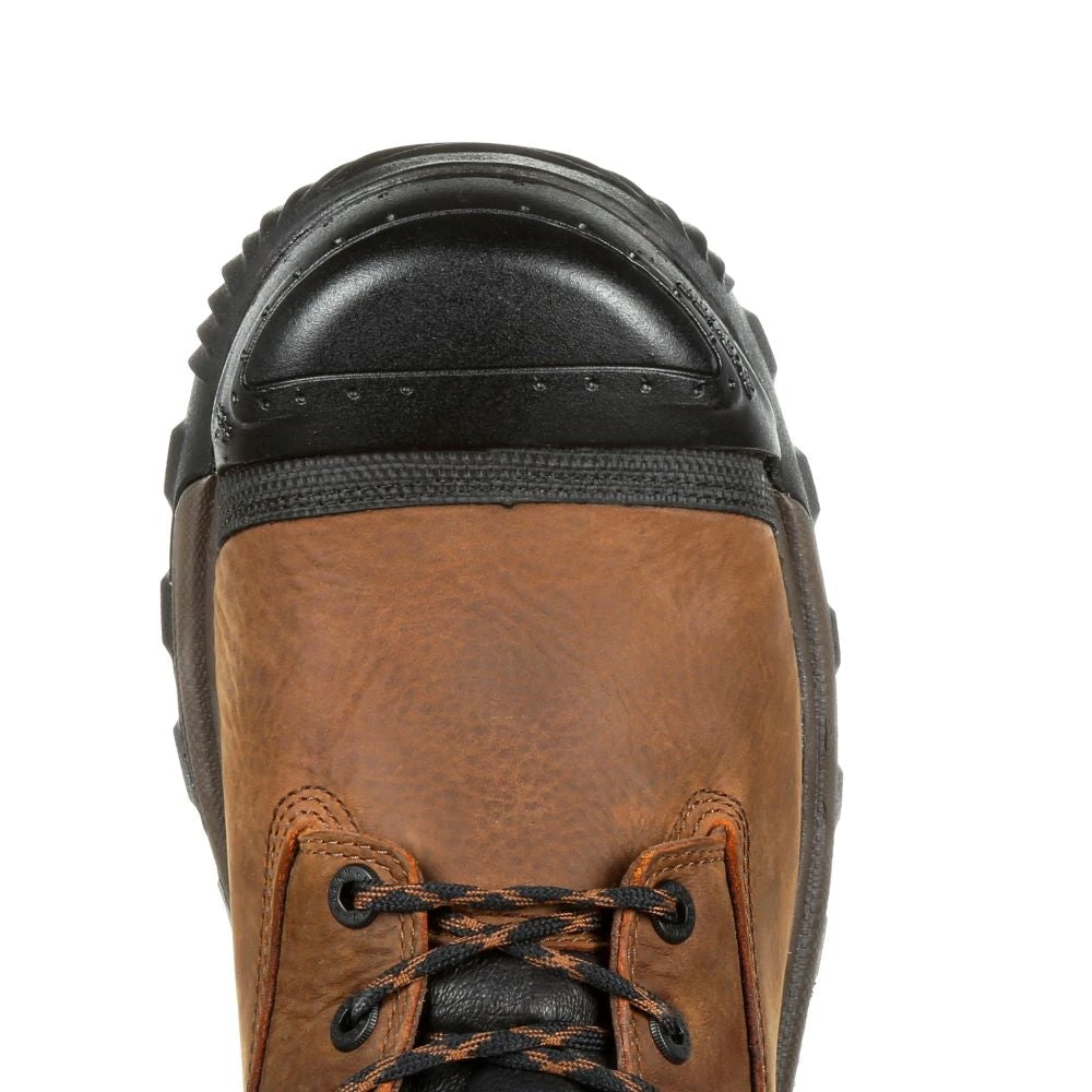 'Rocky' Men's 8" XO TOE EH WP Comp Toe - Brown 4 'Rocky' Men's 8" XO TOE EH WP Comp Toe - Brown - Image 2