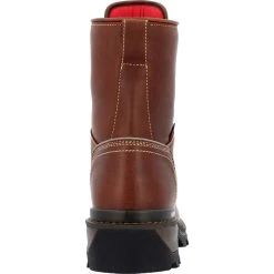 'Rocky' Men's 9" Rams Horn EH WP Logger Soft Toe - Brown -cowboy shop RKK0395 back 1024x1024@2x