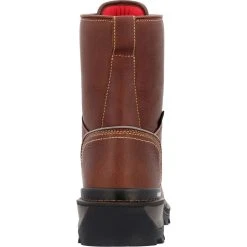 'Rocky' Men's 9" Ram Horn Logger EH WP Comp Toe - Brown -cowboy shop RKK0397 back 1024x1024@2x