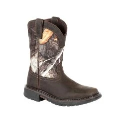'Rocky' Youth Ride FLX WP Boot - Brown / Realtree Camo -cowboy shop RKW0258C 1024x1024@2x