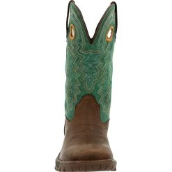'Rocky' Women's 11" Legacy 32 Western - Brown / Teal -cowboy shop RKW0342 front 1024x1024@2x