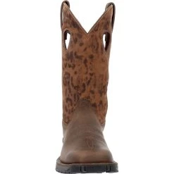 'Rocky' Women's 12" Rosemary EH Square Soft Toe - Dark Brown 12 'Rocky' Women's 12" Rosemary EH Square Soft Toe - Dark Brown -cowboy shop RKW0404 front 1024x1024@2x
