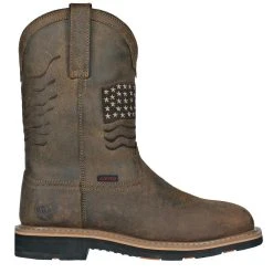 Hoss Boot Company 'Hoss Boots' Men's 11" Rancher EH WP Comp Toe - Rushmore Brown