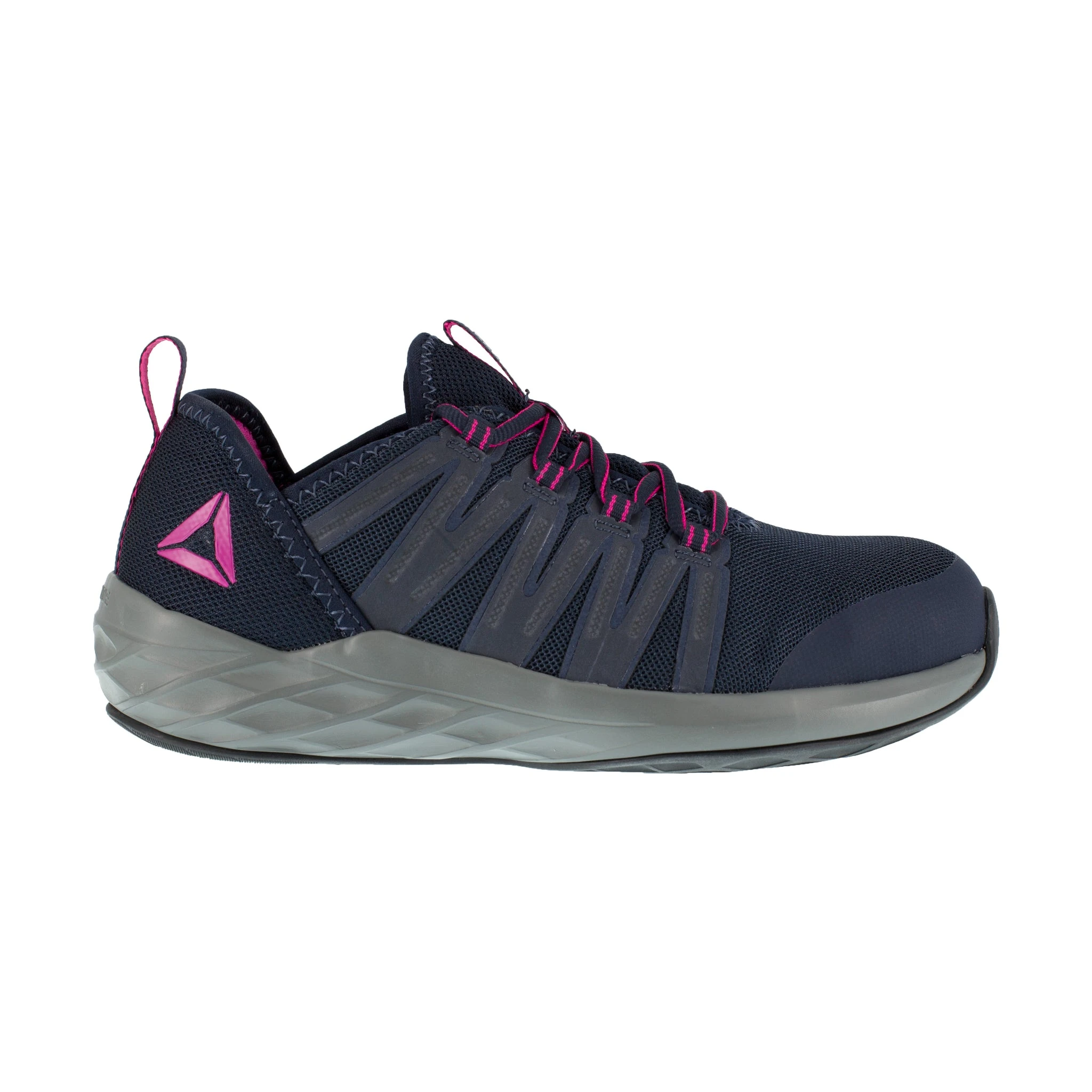 'Reebok' Women's Astride Athletic SR Steel Toe - Navy / Fuschia 6 'Reebok' Women's Astride Athletic SR Steel Toe - Navy / Fuschia - Image 4