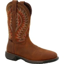 'Rocky' Men's 11" Rugged Trail EH WP Western Square Toe - Brown -cowboy shop Rocky Rugged Trail 11 waterproof western work boot RKW0370 1024x1024@2x