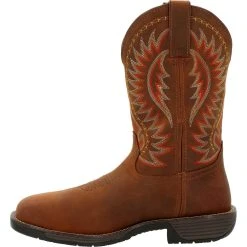 'Rocky' Men's 11" Rugged Trail EH WP Western Square Toe - Brown -cowboy shop Rocky Rugged Trail 11 waterproof western work boot RKW0370 4 1024x1024@2x
