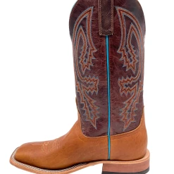 'Anderson Bean' Men's 13" Western Square Toe - Tobacco Yeti / Brass Explosion -cowboy shop S11062 1024x1024@2x