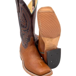 'Anderson Bean' Men's 13" Western Square Toe - Tobacco Yeti / Brass Explosion -cowboy shop S11066 1024x1024@2x