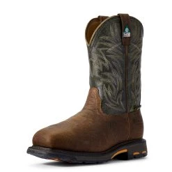 'Ariat' Men's 11" WorkHog MetGuard EH Comp Toe - Ridge Brown -cowboy shop S16 MNS WORK Couto 10017174 3 4 front 1024x1024@2x