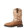 'Ariat' Men's Workhog Patriot EH Soft Toe - Sand Camo / Cream / Tan -cowboy shop S18 MNS WORK Holt 10023100 side 1024x1024@2x