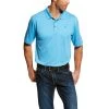 'Ariat' Men's Fade Tek Polo Stripe - Blue 2 'Ariat' Men's Fade Tek Polo Stripe - Blue -cowboy shop S19 MNS WEST Gaglione 10025871 front 1024x1024@2x
