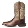 'Ariat' Men's 11" Qualifier Western Square Toe - Wicker -cowboy shop S21 MNS WEST 10035901 side 1024x1024@2x