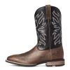 'Ariat' Men's 11" Everlite Vapor Western Square Toe - Ranch Brown / Black Deertan -cowboy shop S21 MNS WEST 10035963 side 1024x1024@2x