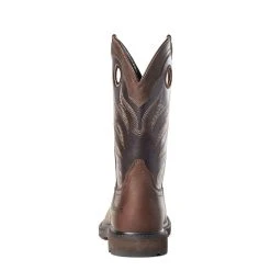'Ariat' Men's 11" Groundwork Western EH Soft Toe - Brown 11 'Ariat' Men's 11" Groundwork Western EH Soft Toe - Brown -cowboy shop S21 MNS WORK 10034718 heel 1024x1024@2x