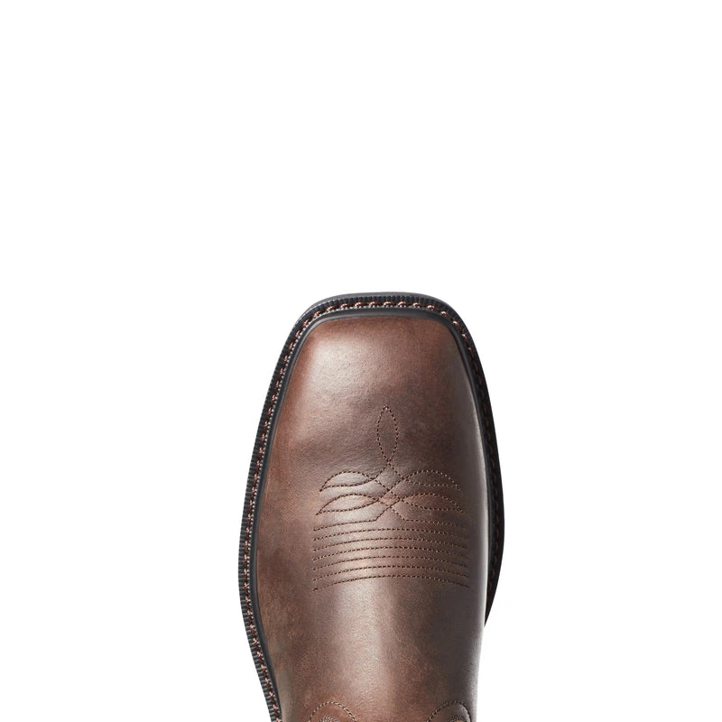 'Ariat' Men's 11" Groundwork Western EH Soft Toe - Brown 4 'Ariat' Men's 11" Groundwork Western EH Soft Toe - Brown - Image 2