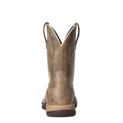 'Ariat' Youth 8" Anthem Western Square Toe - Brown Bomber -cowboy shop S21 YTH WEST 10035778 heel 1024x1024@2x