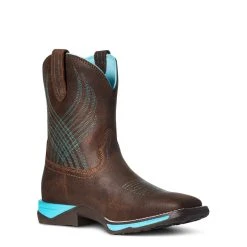 'Ariat' Youth 8" Anthem Western Square Toe - Brown Croco Print -cowboy shop S21 YTH WEST 10035848 medial 1024x1024@2x