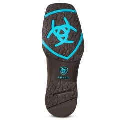 'Ariat' Youth 8" Anthem Western Square Toe - Brown Croco Print -cowboy shop S21 YTH WEST 10035848 sole 1024x1024@2x