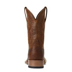 'Ariat' Men's 11" Rowder VentTek 360° Western Square Toe - Earth / Mack Brown -cowboy shop S22 MNS WEST 10040237 heel 1024x1024@2x