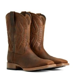 'Ariat' Men's 11" Rowder VentTek 360° Western Square Toe - Earth / Mack Brown -cowboy shop S22 MNS WEST 10040237 pair 1024x1024@2x