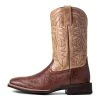 'Ariat' Men's 11" Night Life Ultra Western Square Toe - Antique Tabac Smooth Quill Ostrich / Sorrel Brown 2 'Ariat' Men's 11" Night Life Ultra Western Square Toe - Antique Tabac Smooth Quill Ostrich / Sorrel Brown -cowboy shop S22 MNS WEST 10040344 side 1024x1024@2x
