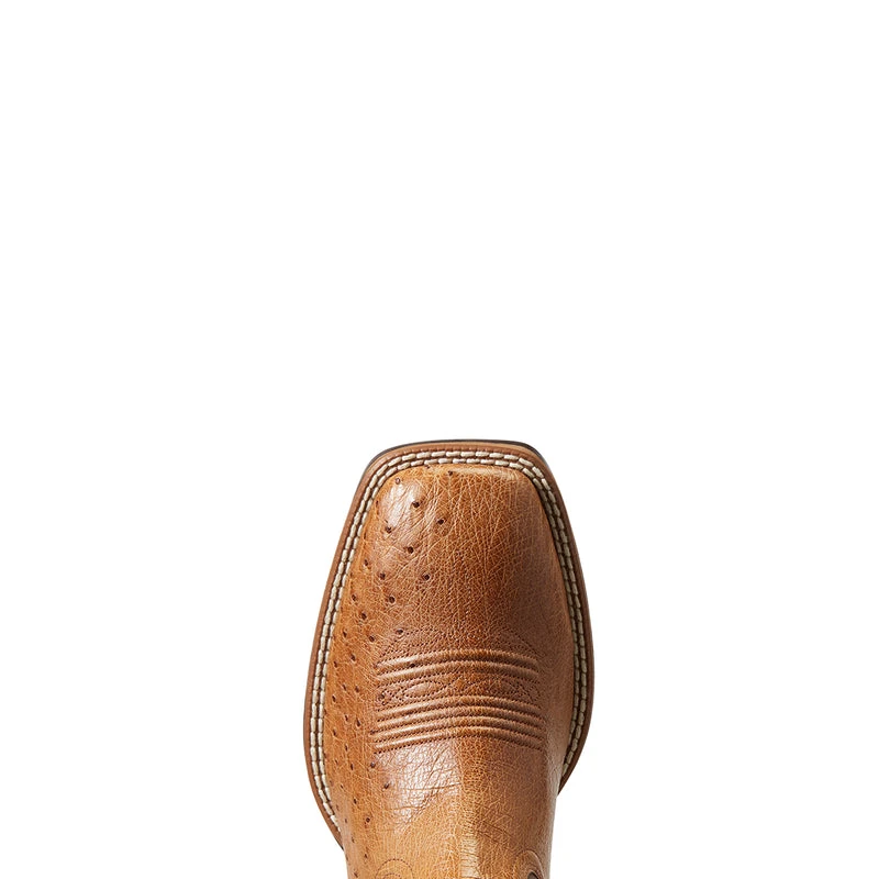 'Ariat' Men's 11" Night Life Ultra Western Square Toe - Ranger Smooth Quill Ostrich / Beam Brown 3 'Ariat' Men's 11" Night Life Ultra Western Square Toe - Ranger Smooth Quill Ostrich / Beam Brown - Image 2