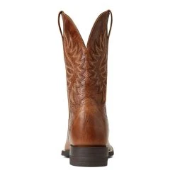'Ariat' Men's 10.5" Brander Western Square Toe - Dark Tan 12 'Ariat' Men's 10.5" Brander Western Square Toe - Dark Tan -cowboy shop S22 MNS WEST 10040408 heel 1024x1024@2x