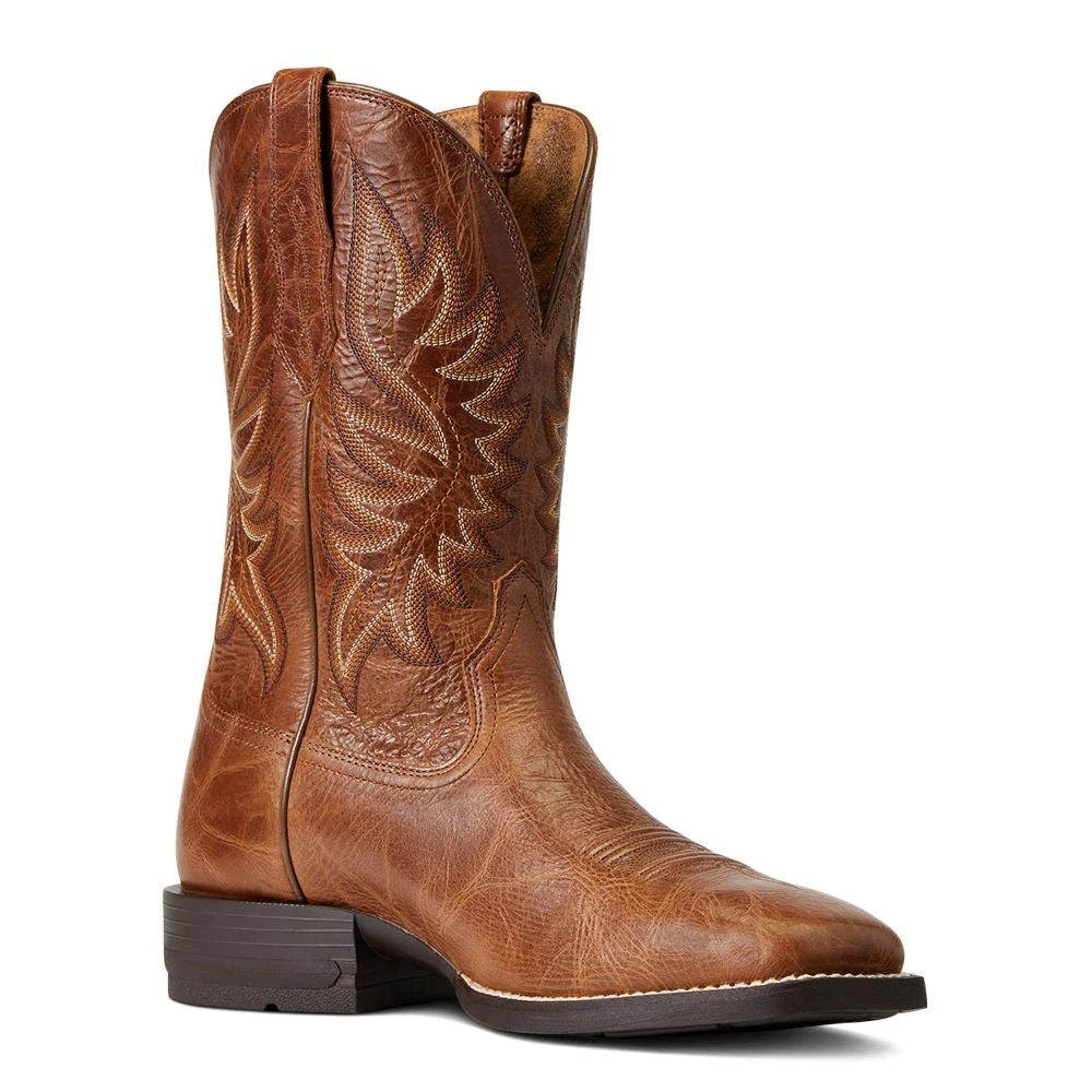 'Ariat' Men's 10.5" Brander Western Square Toe - Dark Tan 9 'Ariat' Men's 10.5" Brander Western Square Toe - Dark Tan - Image 7
