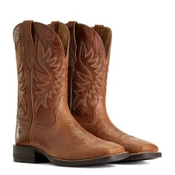 'Ariat' Men's 10.5" Brander Western Square Toe - Dark Tan 14 'Ariat' Men's 10.5" Brander Western Square Toe - Dark Tan -cowboy shop S22 MNS WEST 10040408 pair 1024x1024@2x