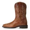 'Ariat' Men's 10.5" Brander Western Square Toe - Dark Tan -cowboy shop S22 MNS WEST 10040408 side 1024x1024@2x