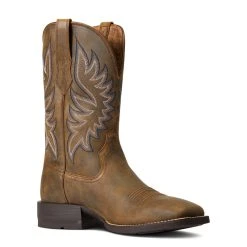 'Ariat' Men's 11" Brander Western Square Toe - Bear Brown -cowboy shop S22 MNS WEST 10040409 medial cbea2798 0839 4bf4 8eb5 f56835e558a1 1024x1024@2x