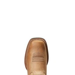 'Ariat' Youth Patriot 2.0 Square Toe - Homestead Brown -cowboy shop S22 YTH WEST 10039909 toe 1024x1024@2x