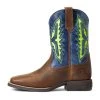 'Ariat' Youth Koel WenTEK Square Toe - Rowdy Rust / Daring Indigo