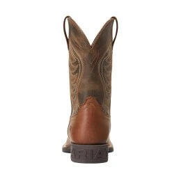 'Ariat' Youth Amos Square Toe - Sorrel Crunch / Army Green 11 'Ariat' Youth Amos Square Toe - Sorrel Crunch / Army Green -cowboy shop S22 YTH WEST 10040332 heel 1024x1024@2x