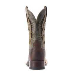 'Ariat' Men's 11" Rowder VentTEK 360° Western Square Toe - Rust / Forest Green -cowboy shop S23 MNS WEST 10044478 heel 1024x1024@2x