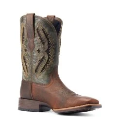 'Ariat' Men's 11" Rowder VentTEK 360° Western Square Toe - Rust / Forest Green -cowboy shop S23 MNS WEST 10044478 medial 1024x1024@2x