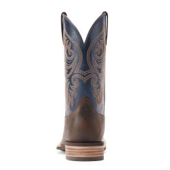 'Ariat' Men's 11" Slingshot Western Square Toe - Rowdy Rust / Dark Denim -cowboy shop S23 MNS WEST 10044566 heel 1024x1024@2x