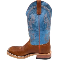 'Anderson Bean' Men's 13" Briar Mad Dog Western Square Toe - Brown / Blue -cowboy shop S30002 1024x1024@2x