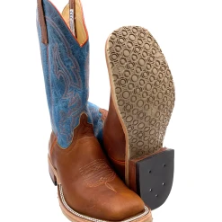 'Anderson Bean' Men's 13" Briar Mad Dog Western Square Toe - Brown / Blue -cowboy shop S30006 1024x1024@2x