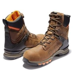 'Timberland Pro' Men's 8" Hypercharge WP Comp Toe - Brown / Black -cowboy shop TB0A1KQ2214 alt3 1024x1024@2x