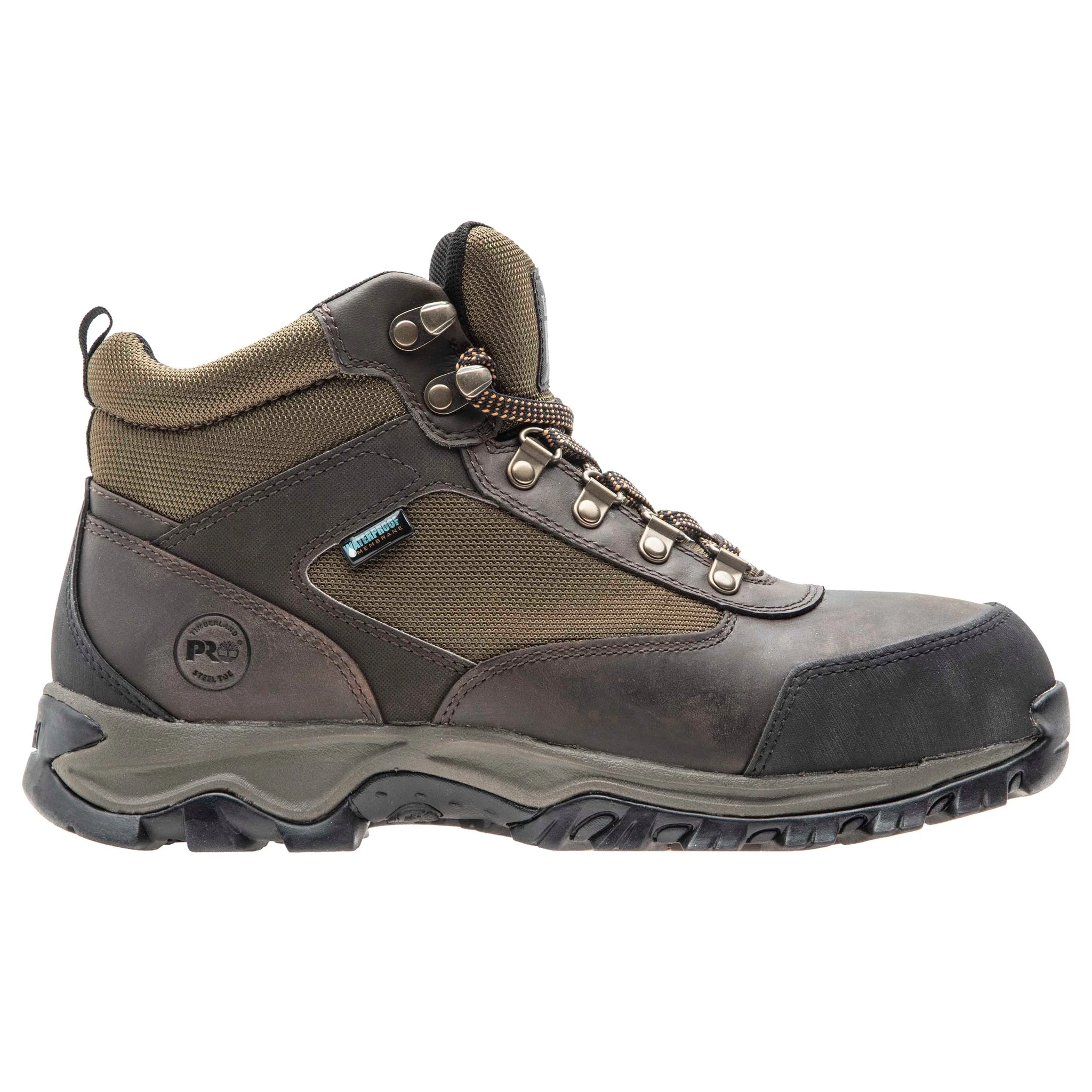 'Timberland Pro' Men's Keele Ridge WP EH Steel Toe - Brown / Green 3 'Timberland Pro' Men's Keele Ridge WP EH Steel Toe - Brown / Green