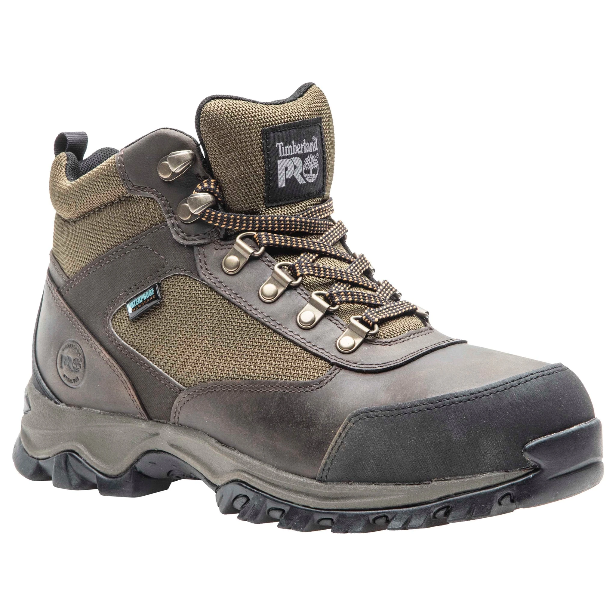 'Timberland Pro' Men's Keele Ridge WP EH Steel Toe - Brown / Green 8 'Timberland Pro' Men's Keele Ridge WP EH Steel Toe - Brown / Green - Image 6