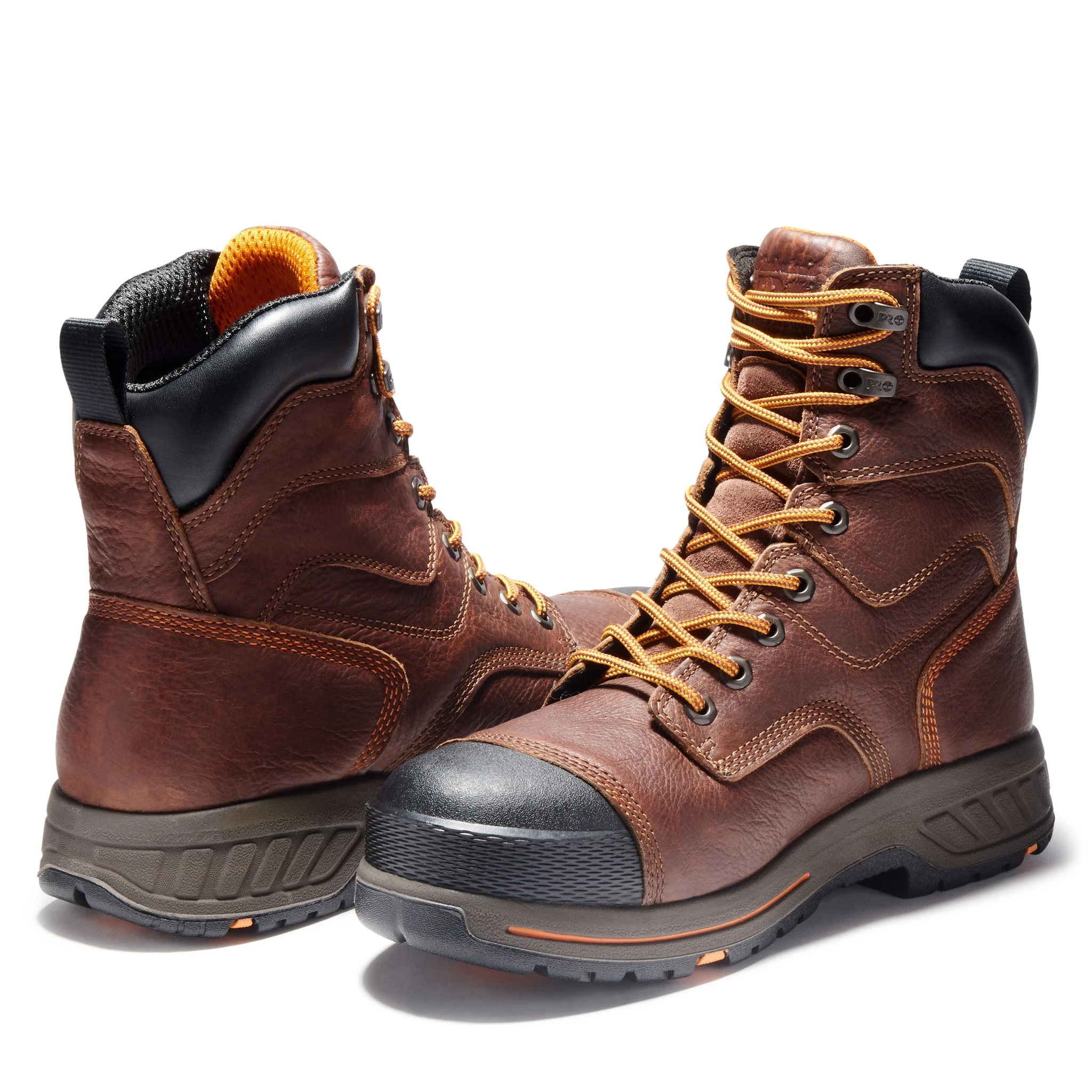 'Timberland Pro' Men's 8" Helix HD WP Comp Toe - Brown / Black 8 'Timberland Pro' Men's 8" Helix HD WP Comp Toe - Brown / Black - Image 6