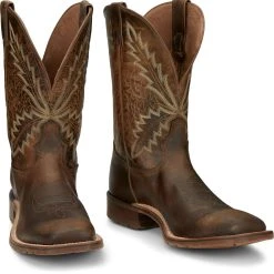 'Tony Lama' Men's 11" Bowie Western Square Toe - Oak -cowboy shop TNL 002 XT5104 1024x1024@2x