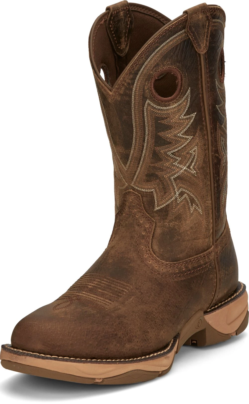 'Tony Lama' Men's 11" River EH Western Round Toe - Brown 10 'Tony Lama' Men's 11" River EH Western Round Toe - Brown - Image 8