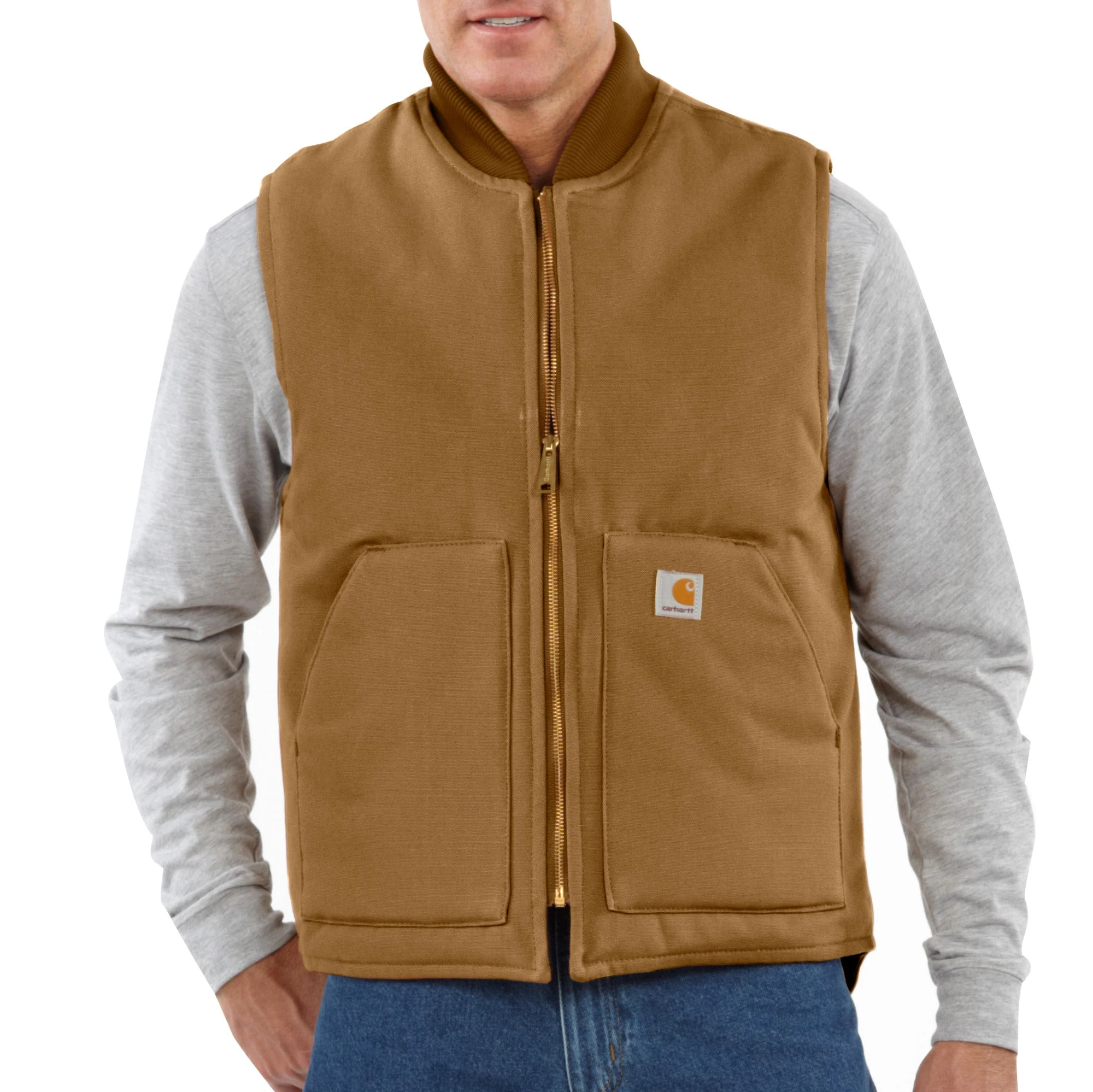 'Carhartt' Men's Duck Vest Arctic Quilt Lined - Carhartt Brown 3 'Carhartt' Men's Duck Vest Arctic Quilt Lined - Carhartt Brown