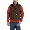 'Carhartt' Men's Sandstone Mock-Neck Sherpa Vest - Dark Brown 1 'Carhartt' Men's Sandstone Mock-Neck Sherpa Vest - Dark Brown -cowboy shop V33DKB MF18 1 1024x1024@2x